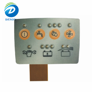 Deson Custom Pvc Pc Overlay <strong>Keyboard</strong> Panel Waterproof <strong>Embossed</strong> Raised Graphic Control Tactile Keypad Flexible Membrane <strong>Switch</strong> - Product Image 2