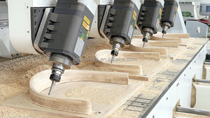Solid Wood CNC 5 Axis Gantry Machining <strong>Center</strong> <strong>4</strong> Independent Spindles High-Accuracy 5-Axis Wood Carving System Multi-Spindle - Product Image 6