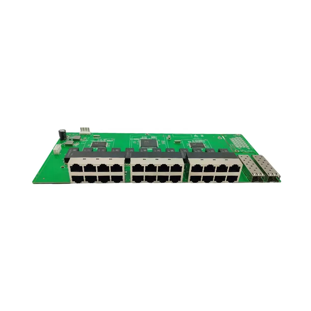 Interruttore Ethernet veloce a 24 porte 10/100/1000Mbps con interruttore di rete Gigabit Uplink 2 SFP