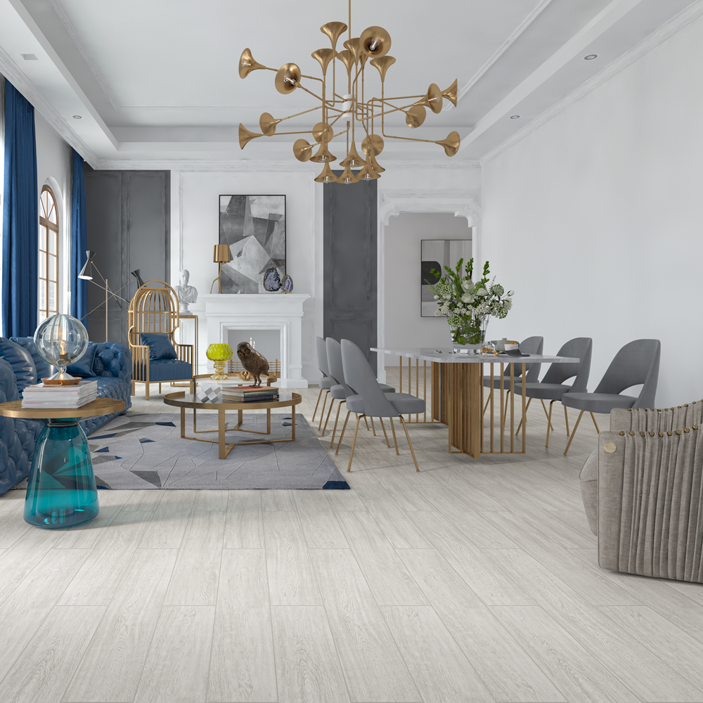 Chinese Porcelain Wood  Tile For Living Room Library Study Room 200x1200mm