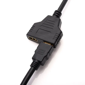 Para HDMI macho a HDMI hembra Video Splitter 1 en 2 equipos de biblioteca de salida hechos de plástico - Product Image 6