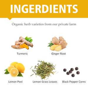 Label pribadi kantong teh Herbal kafein bebas kunyit alami manfaat kesehatan teh Lemon jahe - Product Image 3