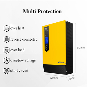 1200W ibrido di energia solare Inverter costruito in PWM MPPT regolatore di carica solare WIFI pura onda sinusoidale invertito solare - Product Image 2