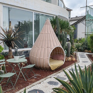 Ngoài Trời Khách Sạn Sân Vườn Sang Trọng Tổ Thiết Kế Đu Đệm Tổng Hợp Mây Dệt Daybed - Product Image 5