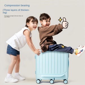 Vali kéo trẻ em kiểu hoạt hình 6 bánh xe bằng chất liệu neoprene chống thấm nước, có khóa và tay cầm mềm - Product Image 3