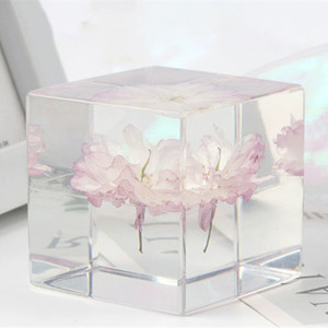 Tùy Chỉnh Nhúng Khô Hoa Nhựa Cube Cho Bàn Trang Trí 6 Sided Tăng Bên Trong <span class=keywords><strong>Acrylic</strong></span> Khối Chặn Giấy Kinh Doanh Quà Tặng Lưu Niệm - Product Image 3