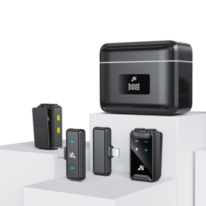 Sx22 Tiếng Ồn Hủy Bỏ Không Dây <span class=keywords><strong>Lavalier</strong></span> <span class=keywords><strong>Microphone</strong></span> Kép Mic Set Cho Iphone Android Loại C Cho Podcast Ghi Âm Youtube Vlogging - Product Image 5