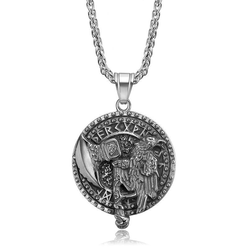 Vintage steel single pendant