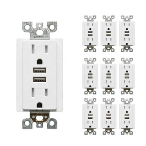 2025 UL 4.8A a型USB插座墙壁插头插座电源插座/儿童安全，价格优惠 - Product Image 2