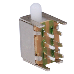 PS22F9130V 0.5A TV Box DPDT Pushbutton <strong>Switch</strong> Right Angle Non Locking Push Button <strong>Switch</strong> for DIP Mounting - Product Image 2