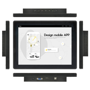 12,1 pulgadas Control Industrial Dvi Hd Entrada 4:3 Quiosco Monitor de pantalla táctil capacitiva integrado para negocios Pantalla táctil negra - Product Image 2