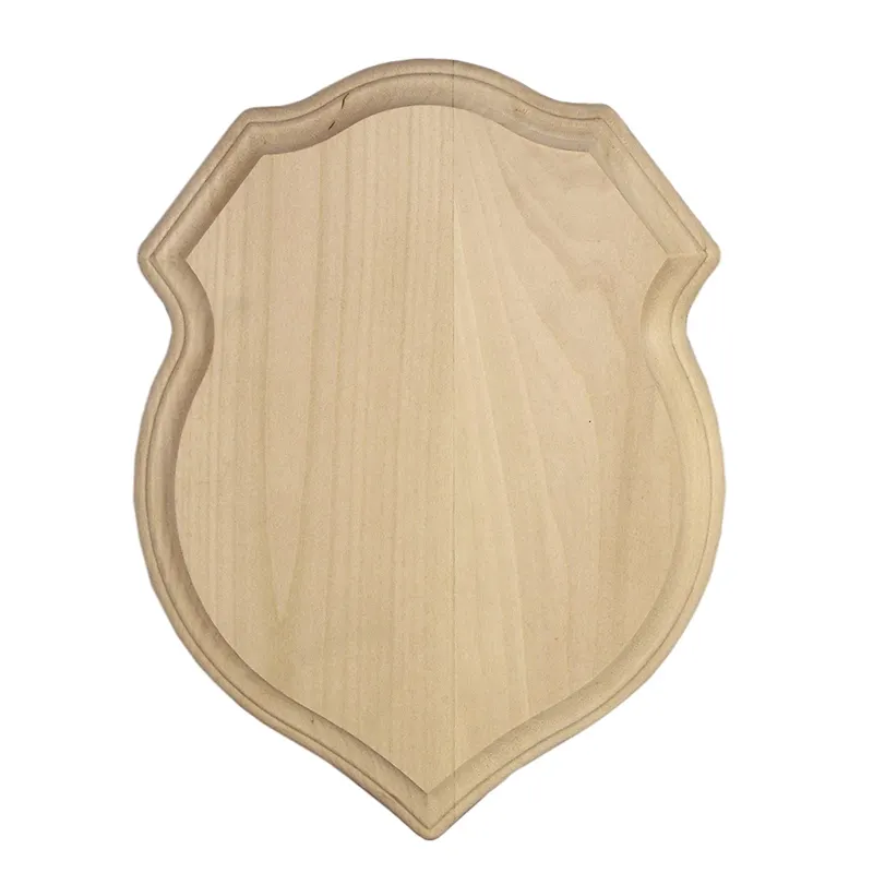 Custom Unfinished Blank Houten Award Plaque Walnoot Hollow Basswood Shield Plaque Voor Ambachten En Jassen Van Armen Diy Graveren