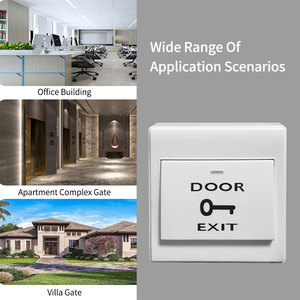 Wall Mounted Door <strong>Exit</strong> <strong>Button</strong> Indoor Release <strong>Push</strong> Switch <strong>Button</strong> Plastic White Access Control <strong>System</strong> 36VDC Factory Price DC12V 3A - Product Image 3
