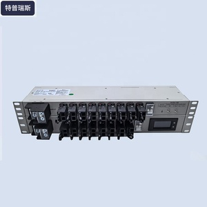 DC 19 pulgadas 160A entrada Voltaje de salida de 8 puertos, corriente, pantalla de energía Unidad de distribución de energía montada en rack de DCDU-12B
