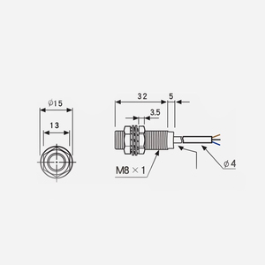 磁性接近传感器NJK-5001A/B/C/D M8接近开关DC磁性开关磁性传感器 - Product Image 4