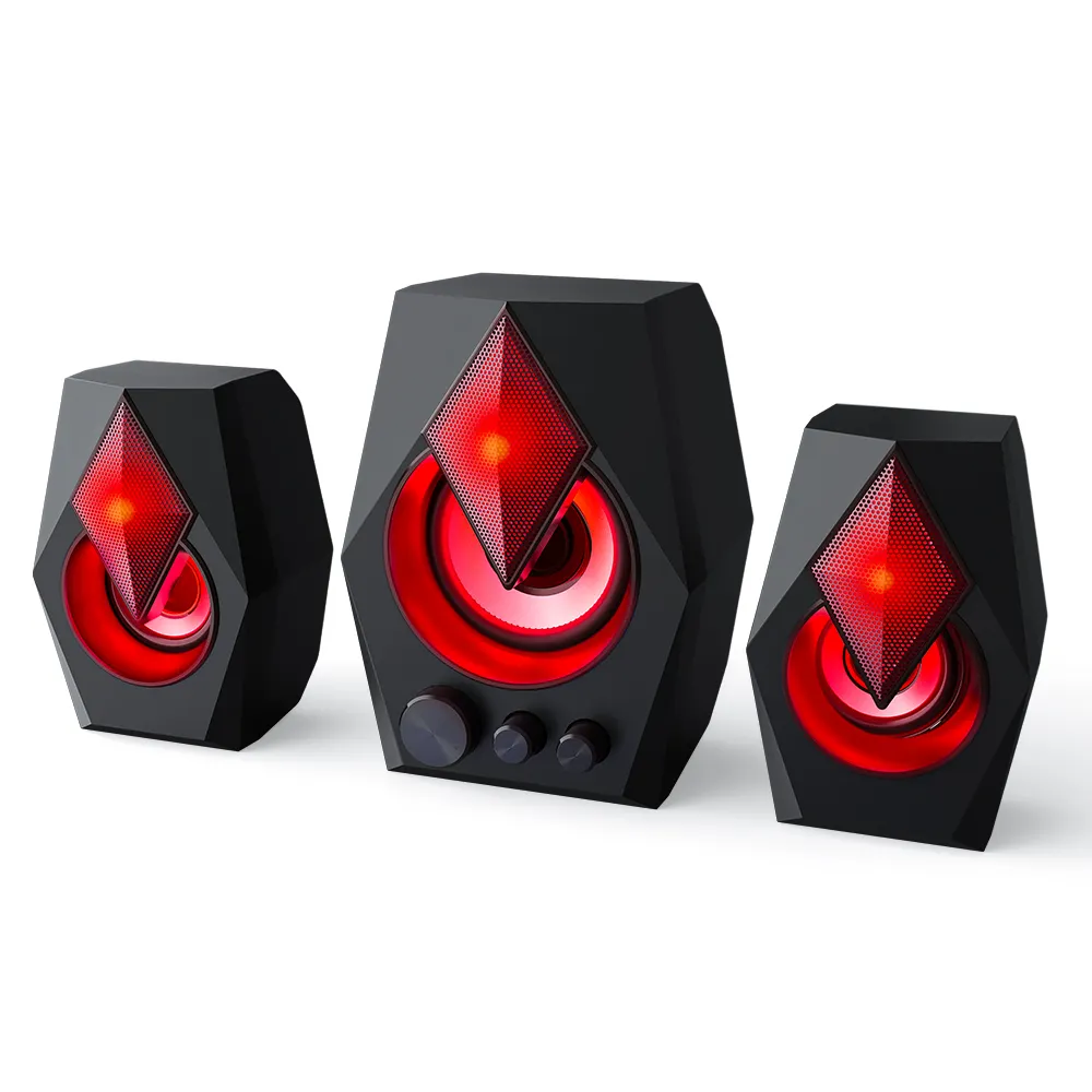 Ceiling Speaker TWOLF Speaker Louders 2.1 USB computer Speakers RGB light Subwoofer Sound Multimedia Audio loudspeaker