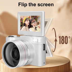 レトロフリップスクリーン広角レンズポップアップフラッシュデジタルカメラ5K HDビデオ自撮りVlogging for Japan Teen