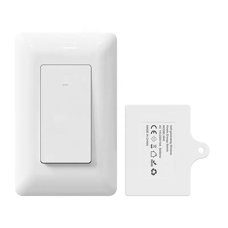 433MHz Self Powered Wireless Light Switch RF Remote Control Receiver No WiFi Needed Outdoor Remote Control Switch Fixture
