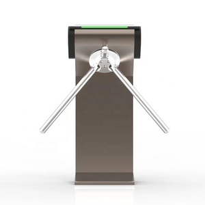 SUS304 Vertikales Stativ Drehkreuz tor Fußgänger zugangs kontrolle mit halbautomati schem Elektro magnet mechanismus - Product Image 4
