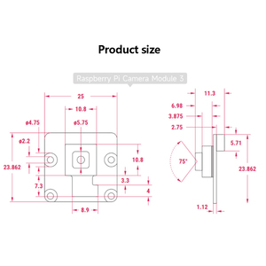 Roarkit Raspberry Pi modulo fotocamera 3, 12MP ad alta risoluzione, Auto-Focus, IMX708, opzioni per la funzione di visione notturna e FOV - Product Image 6