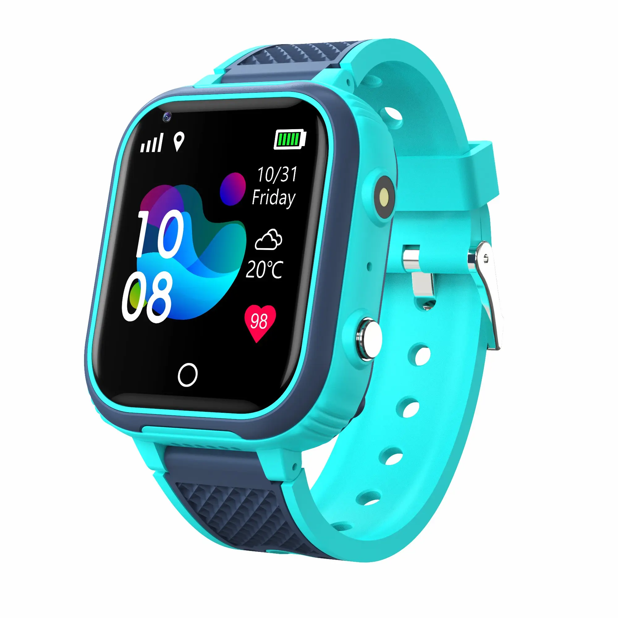 LT21 Bambini Smart Touch Vigilanza Dello Schermo di Chiamata SOS LBS GPS Inseguimento Posizione Bambini Termometro Intelligente Orologio LT21 Vigilanza Del Bambino Per I Bambini