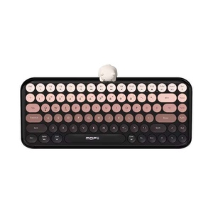 Mofii ergonomico BT + 2.4G Dual Mode 84 tasti rotondi Retro tastiera carina Bear Wireless per Win/Android/i O.S - Product Image 1