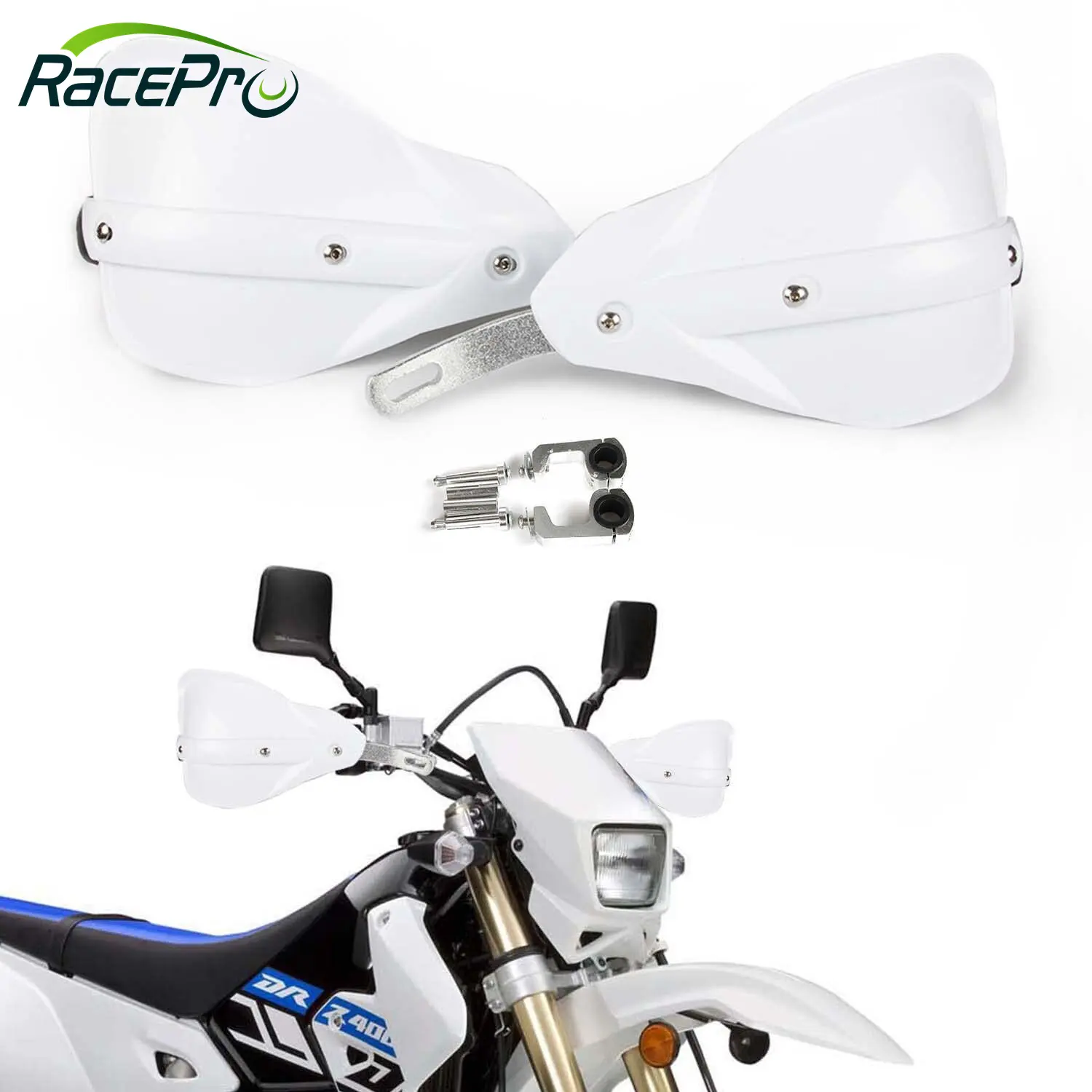 Racepro-Protector de manos para motocicleta, manillar de plástico, protección para Pit Bike, Motocross, ATV, Quad