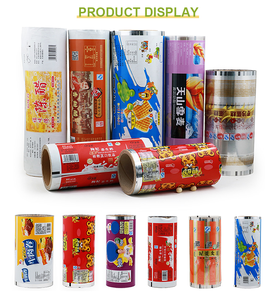 定制印刷塑料箔层压热封柔性食品包装材料卷材薄膜自动包装