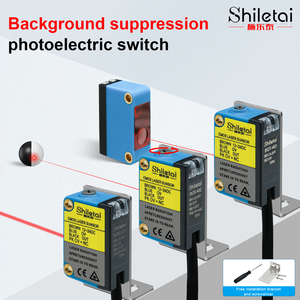 Sensor fotoeléctrico de forma cuadrada SHILETAI, distancia de detección de función BGS, carcasa de ABS IP65 de 30mm, Sensor óptico difuso - Product Image 3