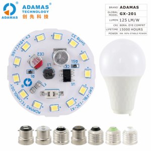 ADAMAS品牌A65高流明DOB发光二极管驱动器模块9瓦恒流输出，用于发光二极管照明