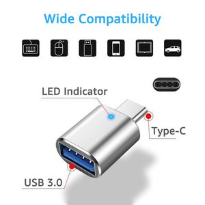 带三星S24超mac笔记本电脑充电数据传输指示器的C型适配器USB 3.0至USB适配器 - Product Image 5