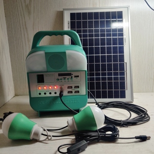 带调频收音机的迷你家用太阳能系统，为手机充电 - Product Image 3
