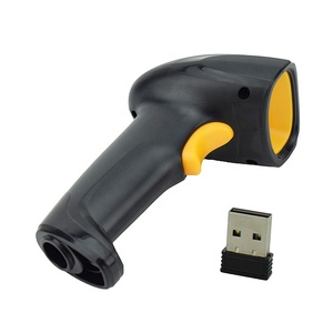 Handheld-Barcode-Scanner 2.4G Drahtlose und kabel gebundene USB-Schnitts telle QR-Barcode PDF417 1D CCD Wiederauf ladbarer Auto-Scan-Waffen leser