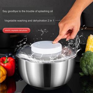 Mới phong cách thép không gỉ điện trái cây và rau <span class=keywords><strong>salad</strong></span> spinner chao USB sạc điện <span class=keywords><strong>Salad</strong></span> Spinner - Product Image 3