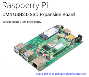 RTC CM4-USB3.0 RTC alimentatore NVMe sssd espansione per Linux OS rrrtme Pi scheda di sviluppo con 4 USB 3.0 canali