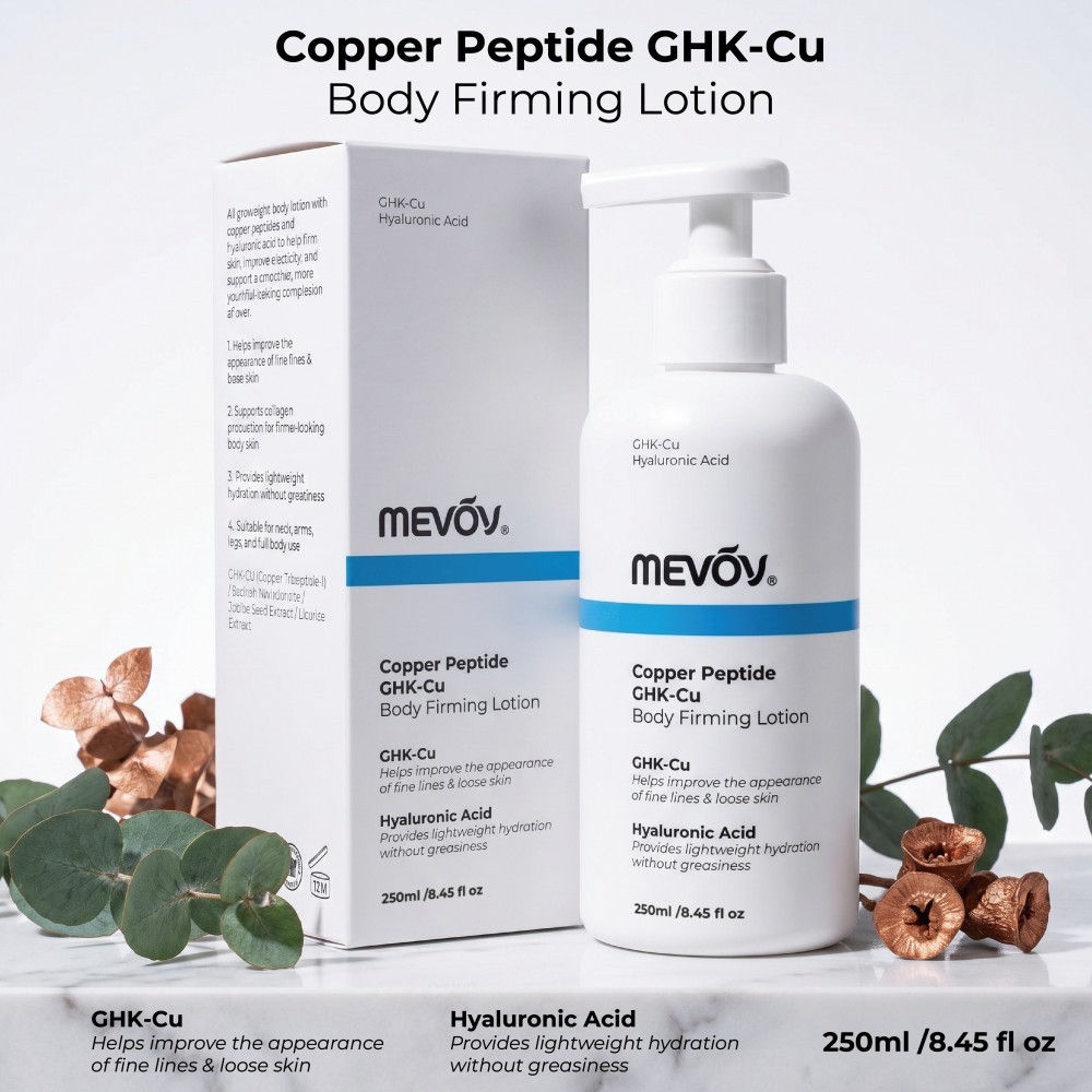 Lotion raffermissante pour le corps au peptide de cuivre GHK-Cu