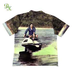 เสื้อเชิ้ตคอปกแบบติดกระดุมสำหรับผู้ชายแขนยาวและสั้นพิมพ์ซับลิเมชันออกแบบได้ตามต้องการ - Product Image 6