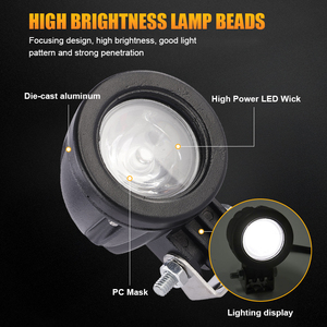 <strong>2025</strong> Newest Mini 5.<strong>4W</strong> IP67 <strong>LED</strong> Projector Fog Light for Cars Square round Design with 6000k Color Temperature