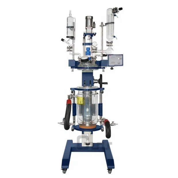 50L 100L 150L 200L Double Jacketed Glass Reactor for Reflux and Distillation Chemical Reactor