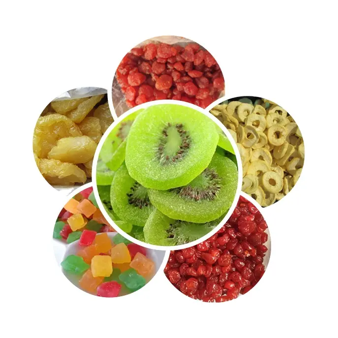 중국 과일 키위, 사과 반지, 딸기, 망고, 체리 보존 과일 완벽한 품질의 말린 과일