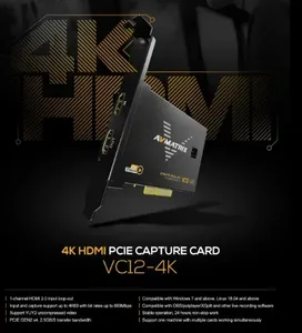 การ์ดจับภาพ HD-MI 3G-SDI 4-CH VC12-4K VC42 VC41 avmatrix 1080p60วิดีโอที่ไม่มีการบีบอัด YUY2 - Product Image 4