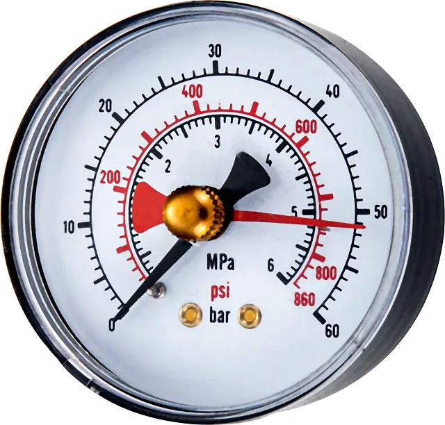 Y63 Bourdonbuis Manometer In Black Steel Case Lage Druk