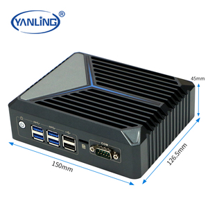 Thin Client mini pc j6412 mini computadora de escritorio Linux Station con RS232 - Product Image 4