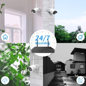 3mp 8CH系统套件Wifi IP Nvr套件安全摄像头系统Nvr Ip摄像头无线8CH遥控防水全高清5mp Alexa - Product Image 6