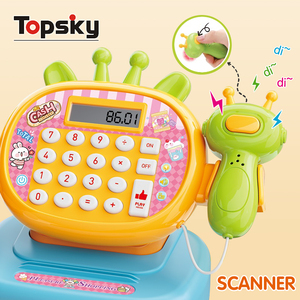 Điện mô phỏng mua sắm tiền mặt đăng ký đồ chơi với ánh sáng âm nhạc phim hoạt hình giả vờ chơi máy tính tiền đăng ký Đồ chơi Quà tặng cho trẻ em - Product Image 3