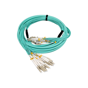 สายแพตช์สายไฟเบอร์ออปติกแบบแยกสายออกเป็นปลั๊กสำหรับศูนย์ข้อมูล FTTH LC-lc/upc MM 50/125 12 core 15M LSZH - Product Image 2