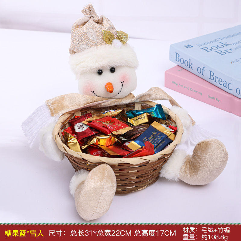 Japanese style candy basket-snowman
