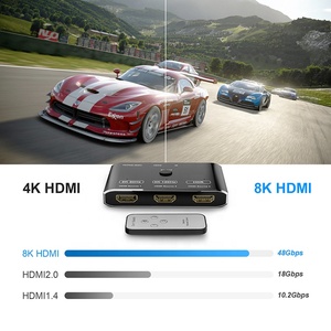 High Speed Ultra 48Gbps 8K 3 to 1 <strong>HDMI</strong> 2.1 Switch Box Converter 4K 120Hz HDR 3 Port <strong>HDMI</strong> Switch Switcher 3 in 1 Out With Remote - Product Image 4