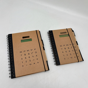 Trendy Environmental Notebook Rechner mit Lederbezug Custom Kraft Logo Werbe büro Geschenk Stift Memo Pad Haft notizen - Product Image 4