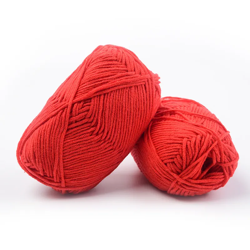 4ply-8ply high quality 50g 100g cheap milk cotton yarn supplier crochet yarn for hand knitting
